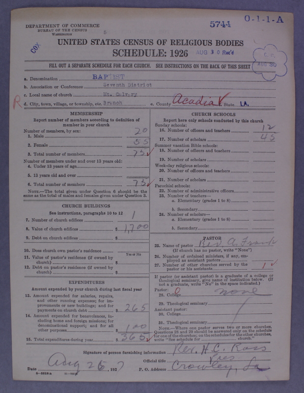 Scan of Negro Baptists: 5744
