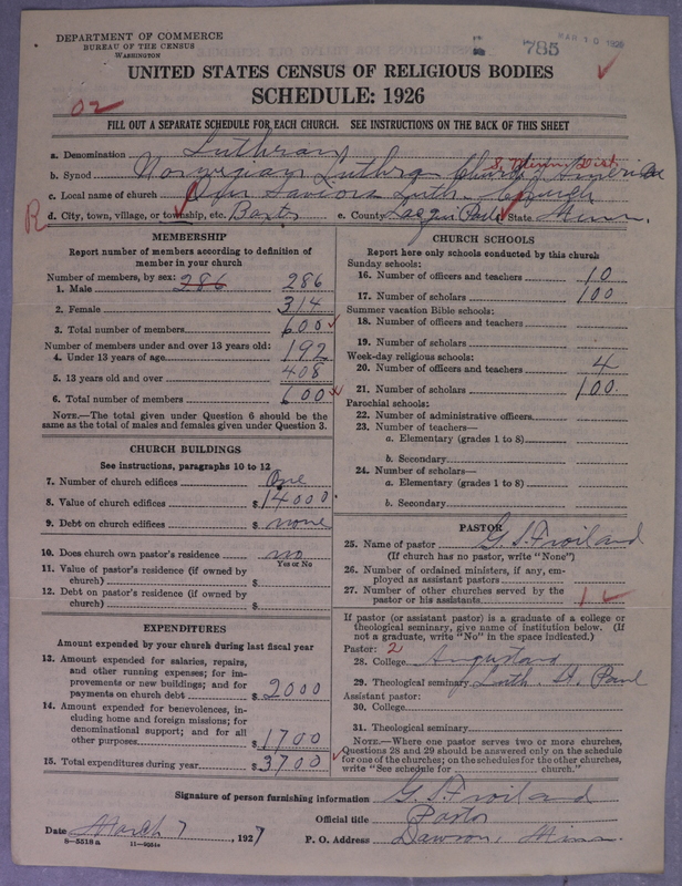 Scan of Norwegian Lutheran Church of America: 785