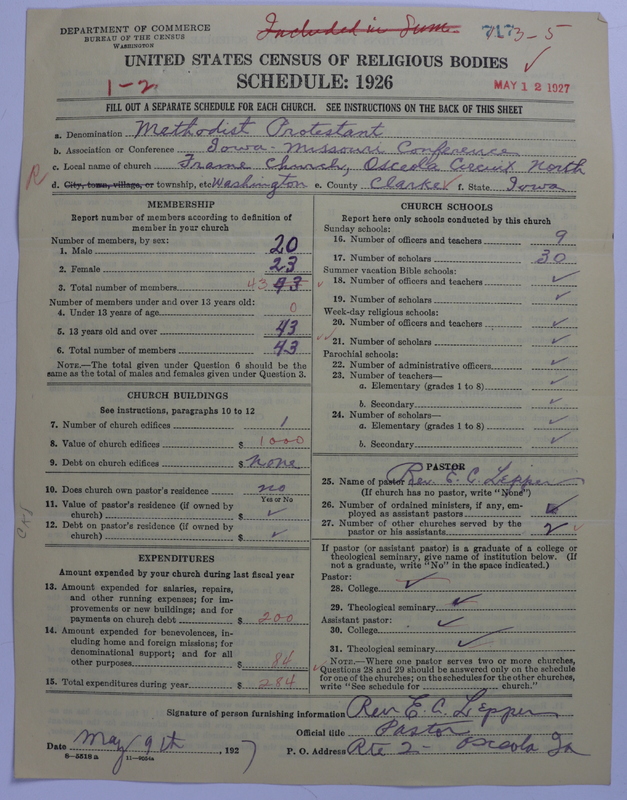 Scan of Methodist Protestant Church: 717