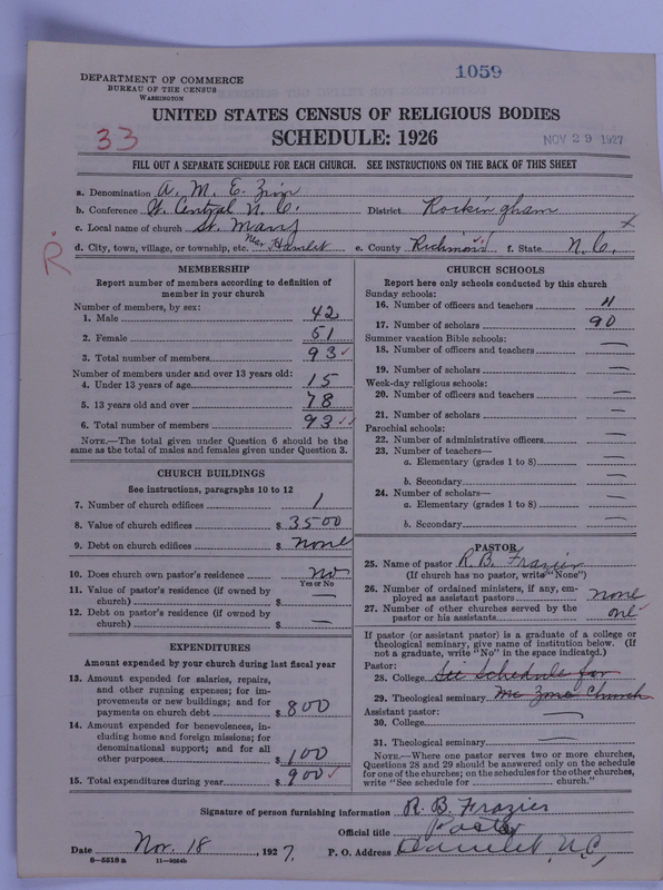 Scan of African Methodist Episcopal Zion Church: 1059
