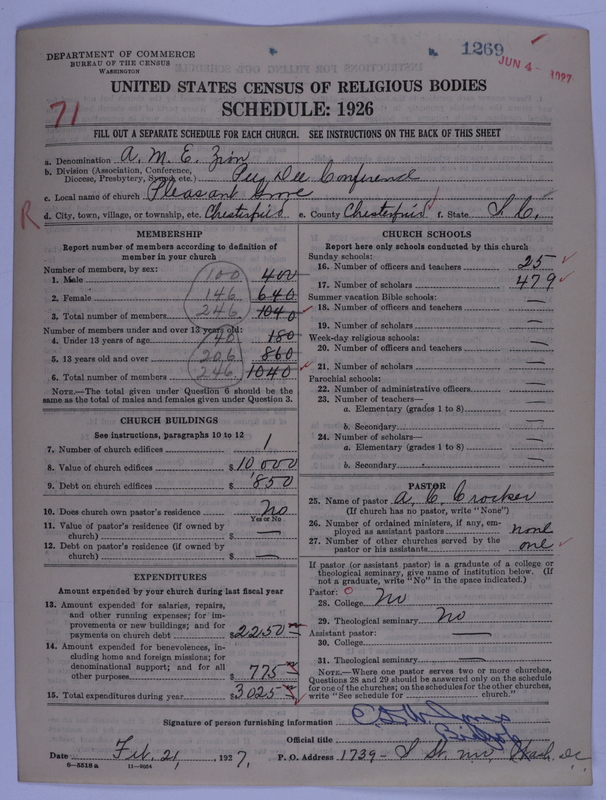 Scan of African Methodist Episcopal Zion Church: 1269