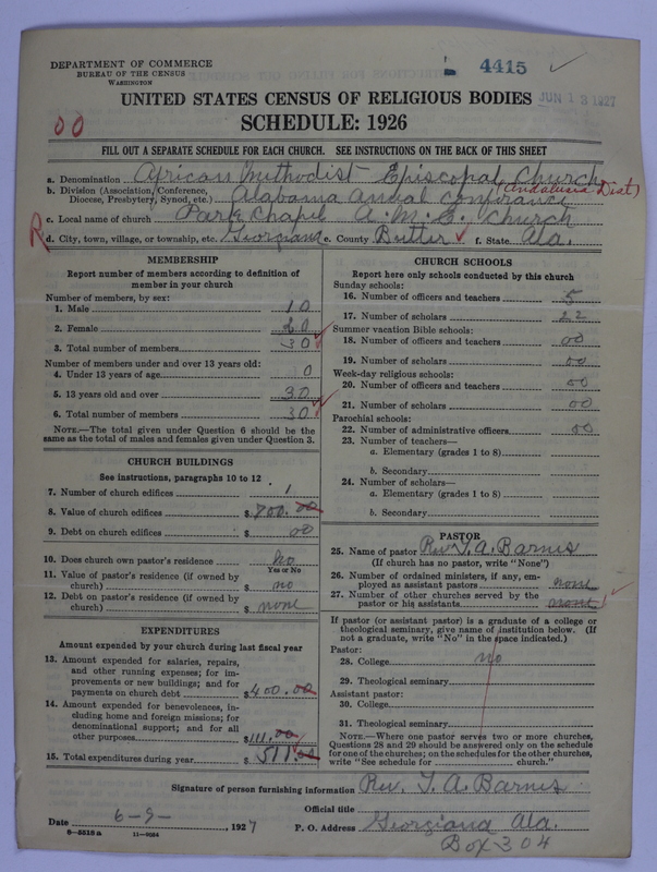 Scan of African Methodist Episcopal Church: 4415
