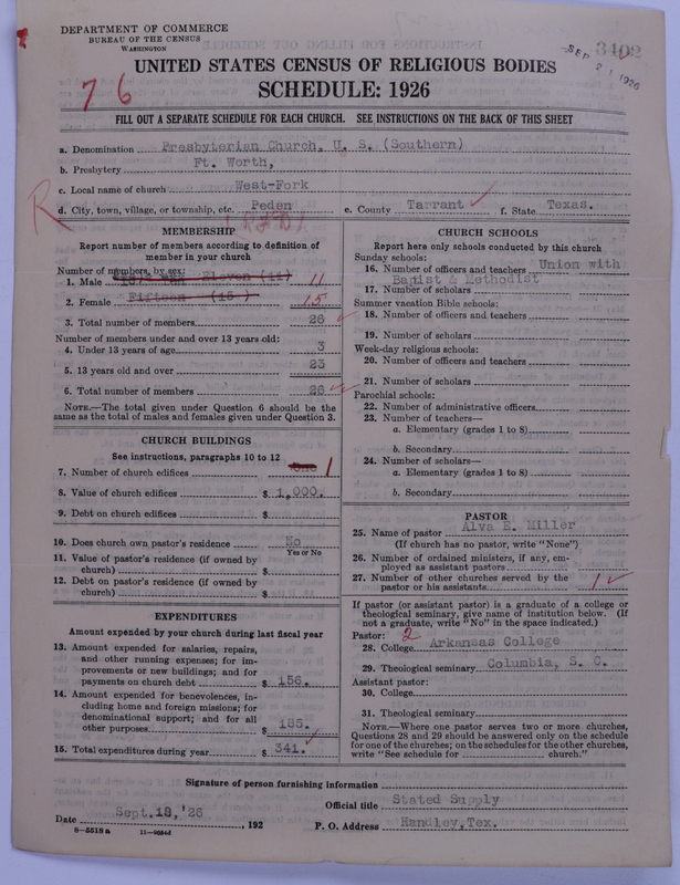 Scan of Presbyterian Church in the United States: 3402