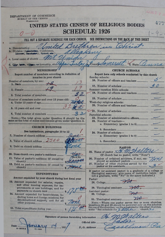 Scan of Church of the United Brethren in Christ: 477