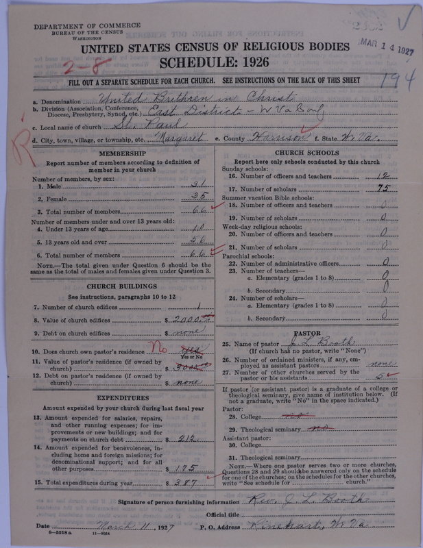 Scan of Church of the United Brethren in Christ: 2562