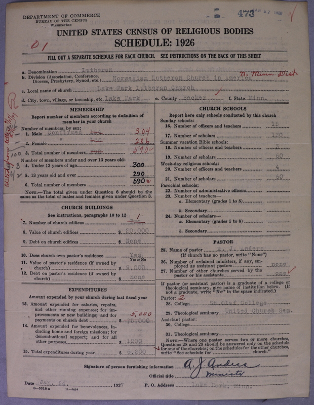 Scan of Norwegian Lutheran Church of America: 473
