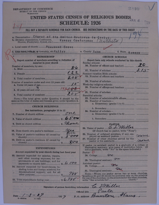 Scan of Church of the United Brethren in Christ: 2240
