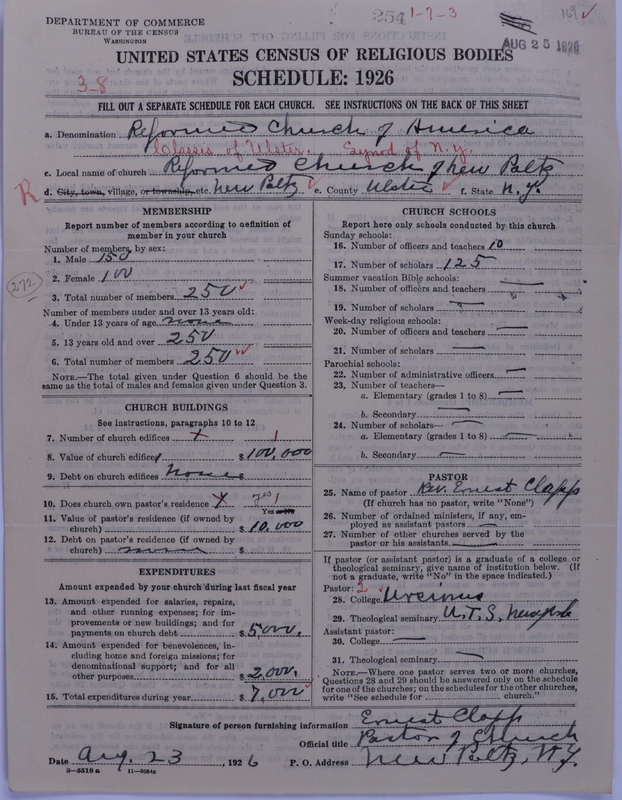 Scan of Reformed Church in America: 254