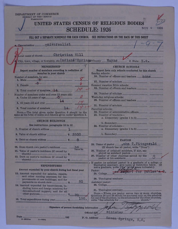Scan of Universalist Church: 439