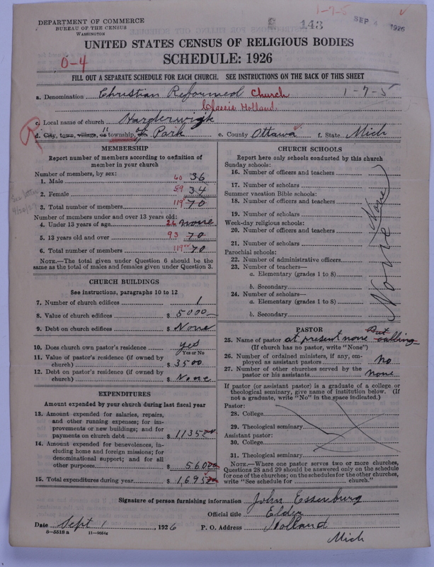 Scan of Christian Reformed Church: 143