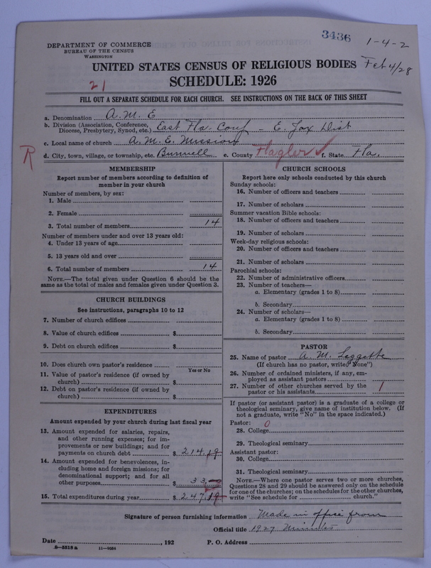 Scan of African Methodist Episcopal Church: 3436
