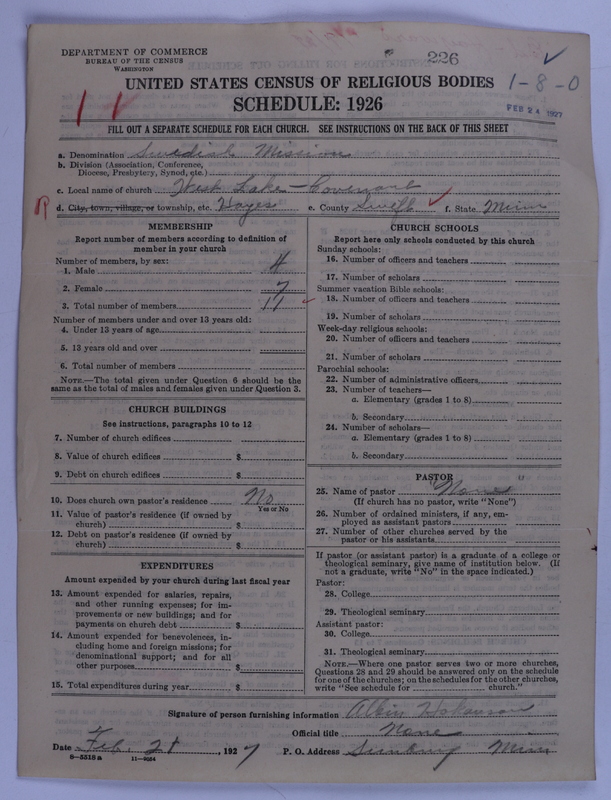 Scan of Swedish Evangelical Mission Covenant of America: 226
