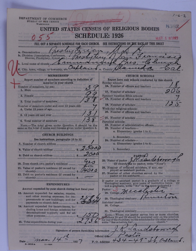 Scan of Presbyterian Church in the United States of America: 8582
