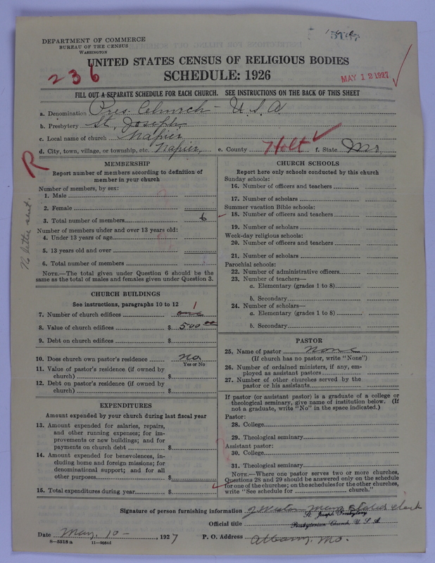 Scan of Presbyterian Church in the United States of America: 5167