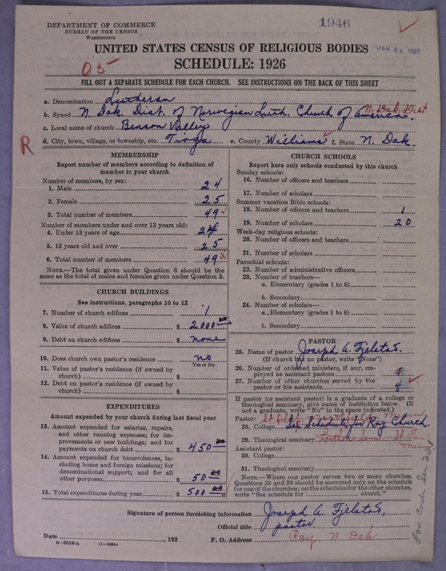 Scan of Norwegian Lutheran Church of America: 1946