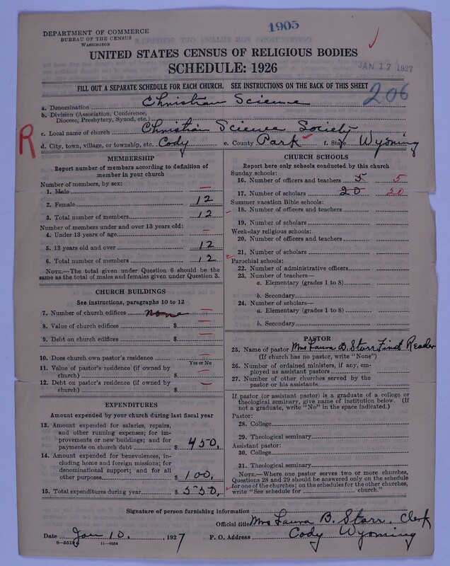 Scan of Church of Christ, Scientist: 1905