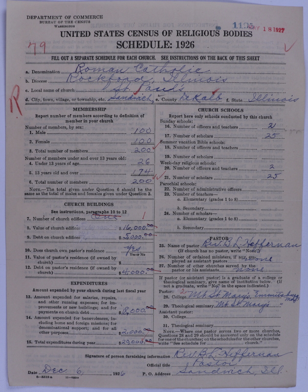 Scan of Roman Catholic Church: 1195