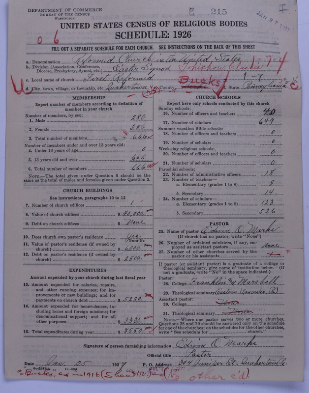 Scan of Reformed Church in the United States: 215