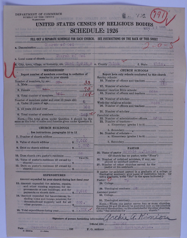 Scan of Church of God (Headquarters, Anderson, Ind.): 791