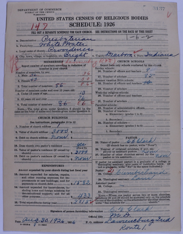 Scan of Presbyterian Church in the United States of America: 3137
