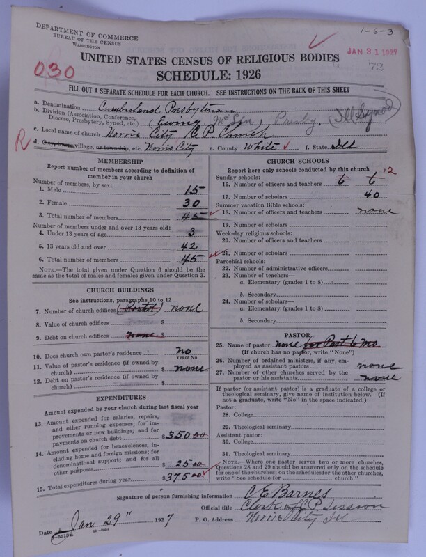 Scan of Cumberland Presbyterian Church: 72