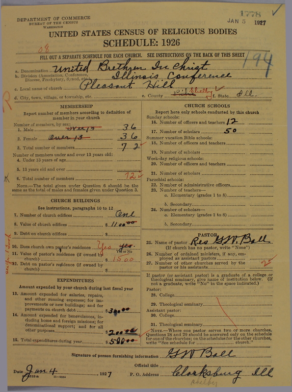 Scan of Church of the United Brethren in Christ: 1778