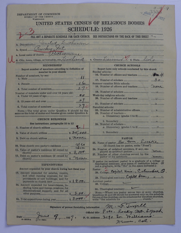 Scan of United Lutheran Church in America: 3555
