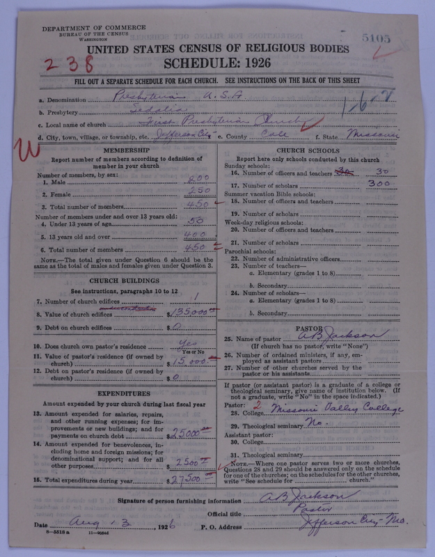 Scan of Presbyterian Church in the United States of America: 5105