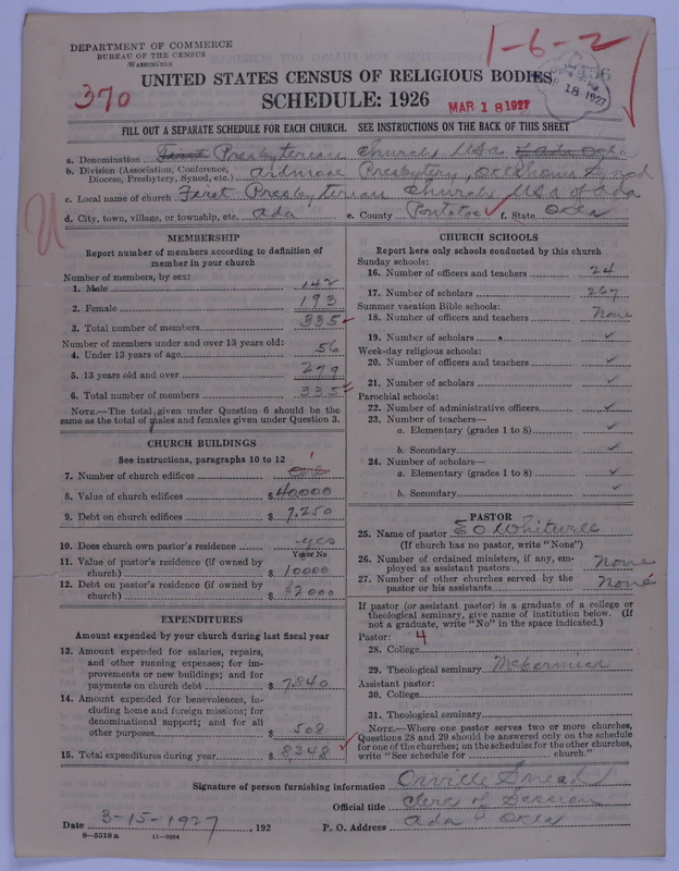 Scan of Presbyterian Church in the United States of America: 7456