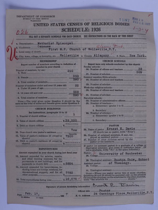 Scan of Methodist Episcopal Church: 1187