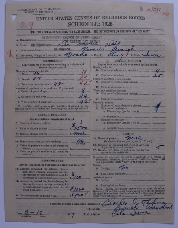 Scan of Reorganized Church of Jesus Christ of Latter Day Saints: 287