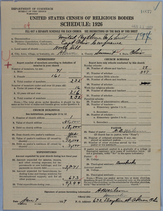 Scan of Church of the United Brethren in Christ: 1037
