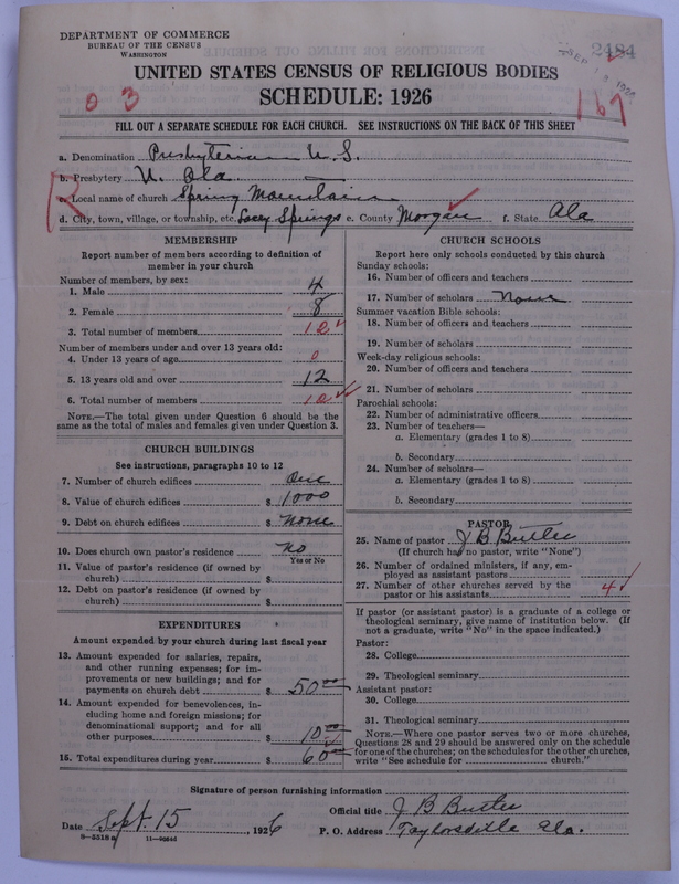 Scan of Presbyterian Church in the United States: 2484