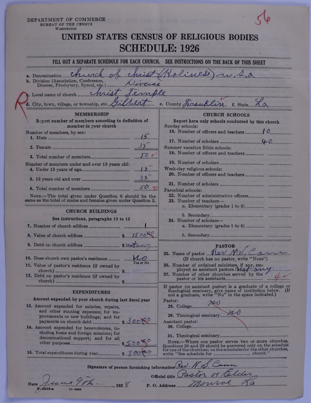 Scan of Church of Christ (Holiness) U.S.A.: 56