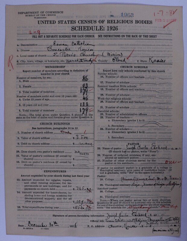 Scan of Roman Catholic Church: 1963