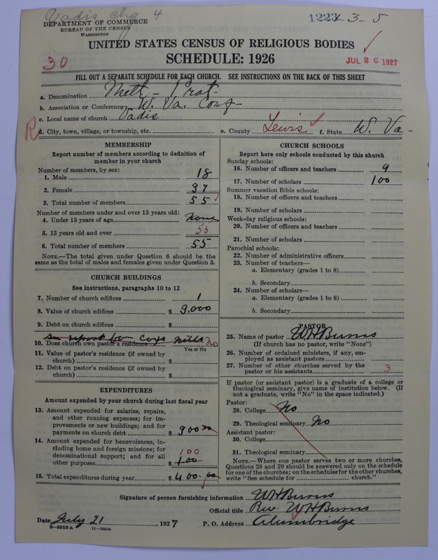 Scan of Methodist Protestant Church: 1223
