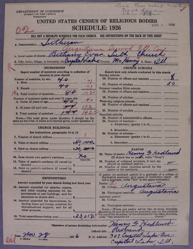 Scan of Evangelical Lutheran Augustana Synod of North America: 289