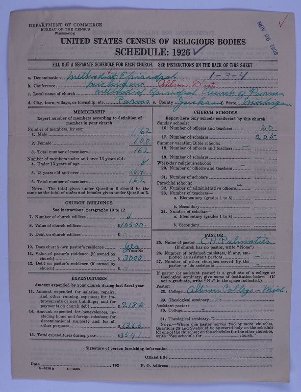 Scan of Federated Churches: