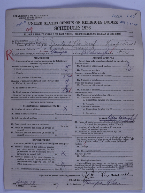 Scan of African Methodist Episcopal Church: 3528