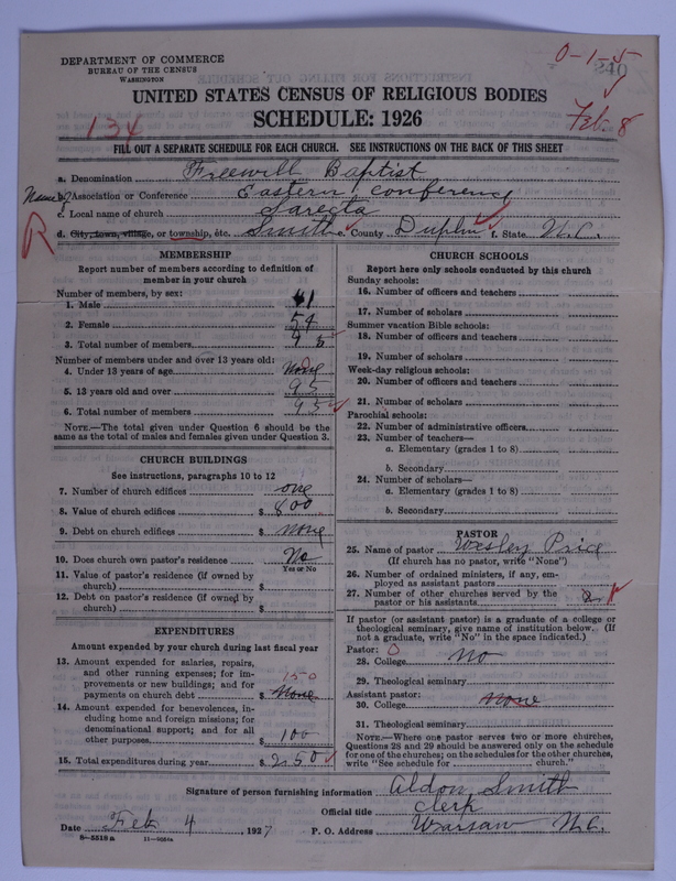 Scan of Free Will Baptists: 240