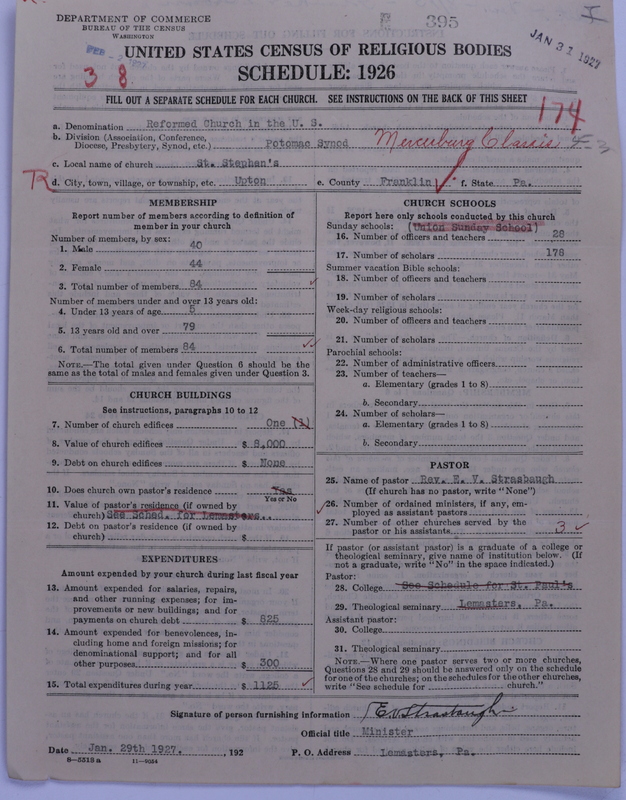 Scan of Reformed Church in the United States: 395