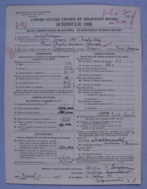 Scan of Presbyterian Church in the United States of America: 882