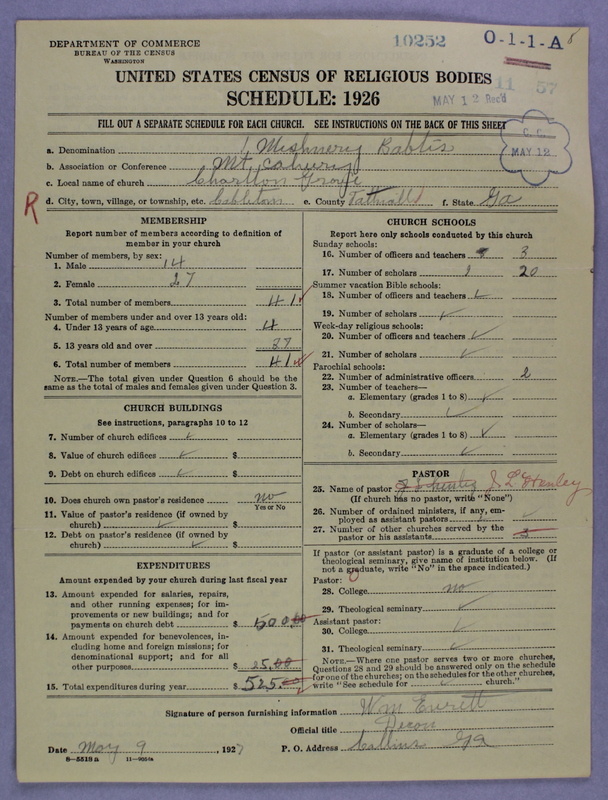 Scan of Negro Baptists: 10252
