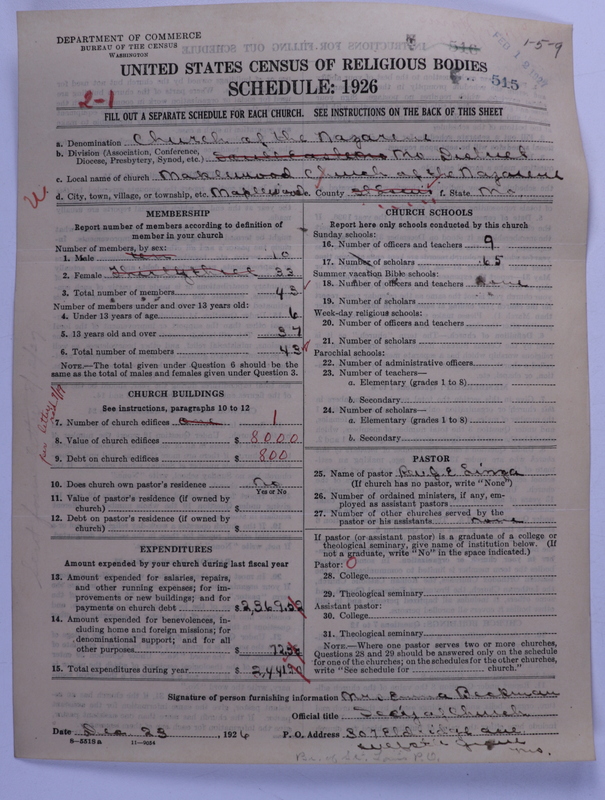 Scan of Church of the Nazarene: 515