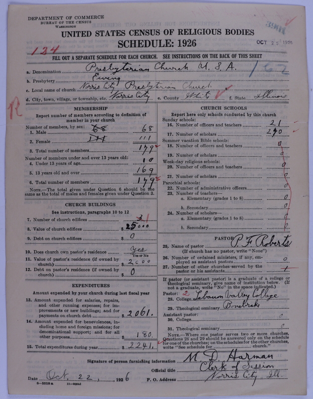 Scan of Presbyterian Church in the United States of America: 3901