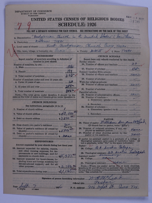 Scan of Presbyterian Church in the United States: 3176