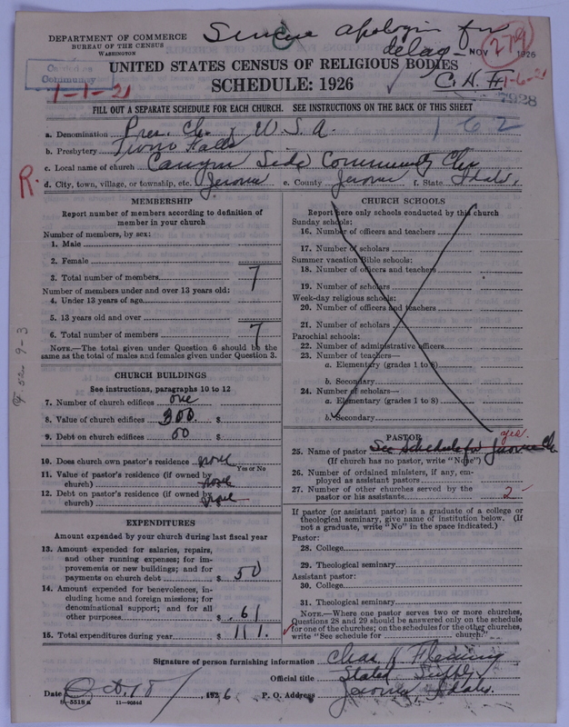 Scan of Presbyterian Church in the United States of America: 7928