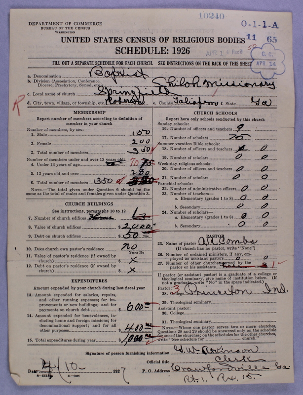 Scan of Negro Baptists: 10240