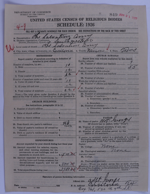 Scan of Salvation Army: 849