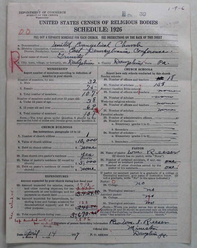 Scan of Evangelical Congregational Church: 39
